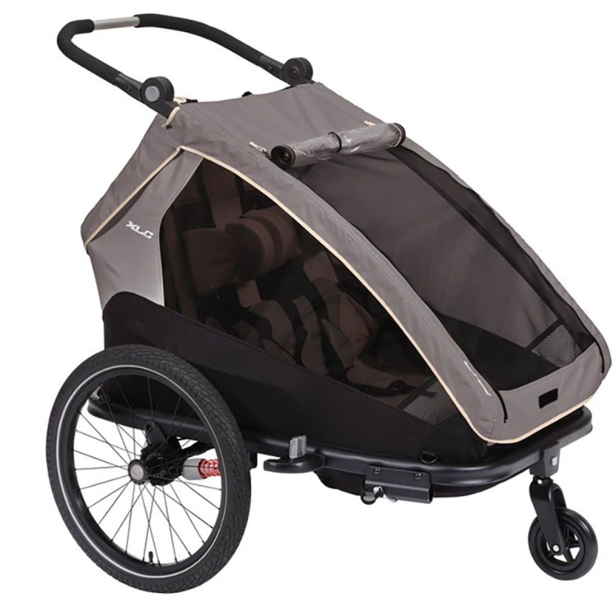 XLC Remorque Enfant Duo S 20" Anthracite Beige