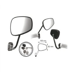 T-ONE Retrovisseurs Ovale