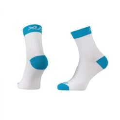 XLC Chaussettes De Compression CS-S03 Blanc Bleu